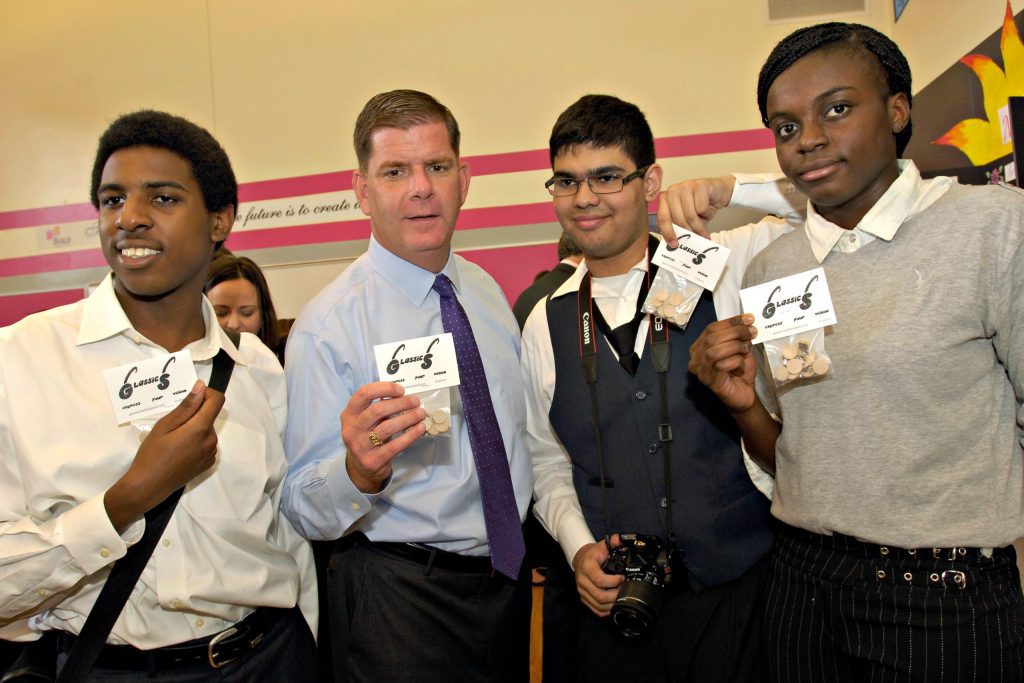 Mayor Walsh with the Glassics Team