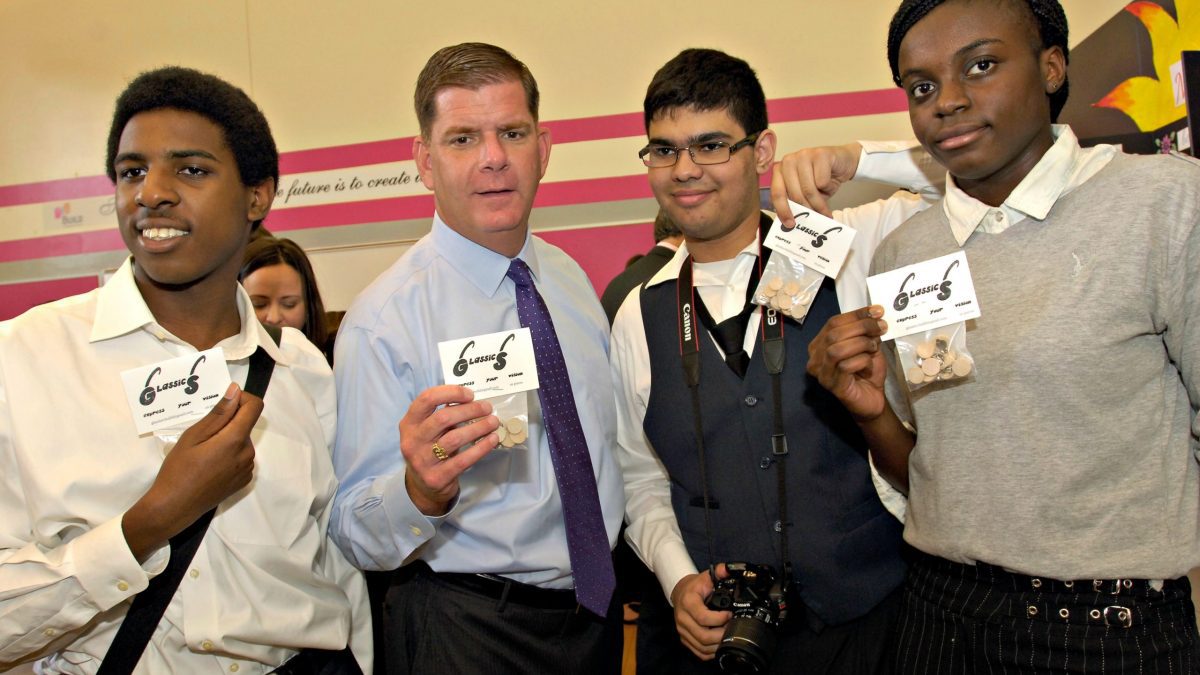 Mayor Walsh with the Glassics Team